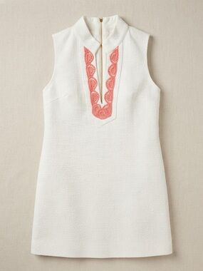 Sail to Sable White Tweed Dress